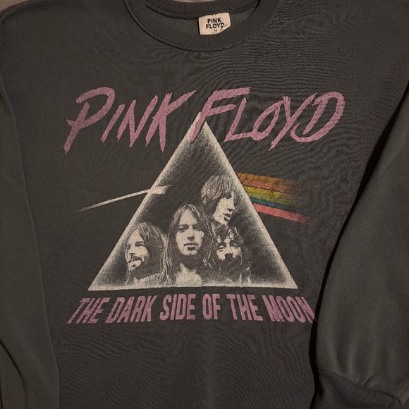Pink Floyd The Dark Side of the Moon Cropped Sweatshirt/Pullover - Size M - Picture 5 of 6